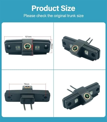 Car Backup Camera - Night vision 6M video cable 720x540