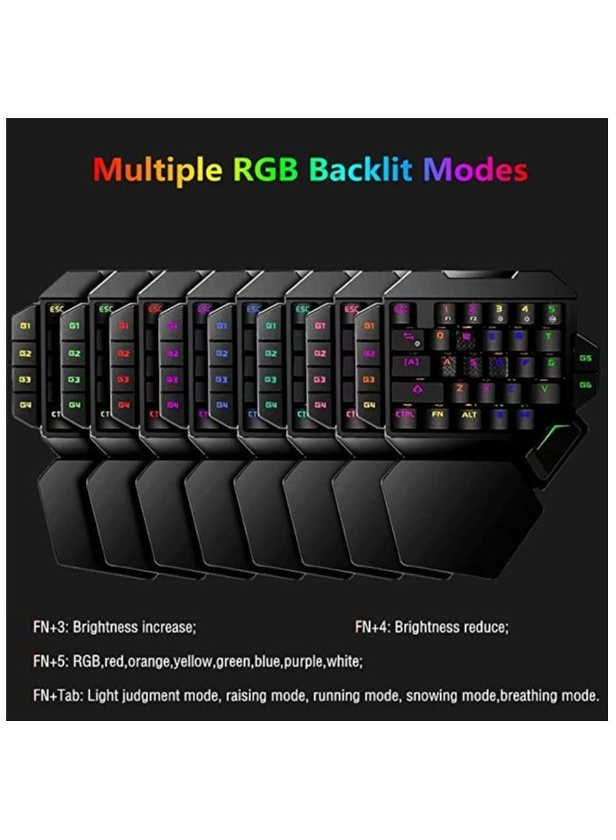 One-Handed RGB Mechanical Keyboard