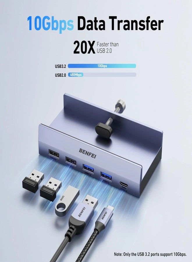 8-in-1 USB C Hub - 4K@60Hz 100W PD Gigabit Ethernet