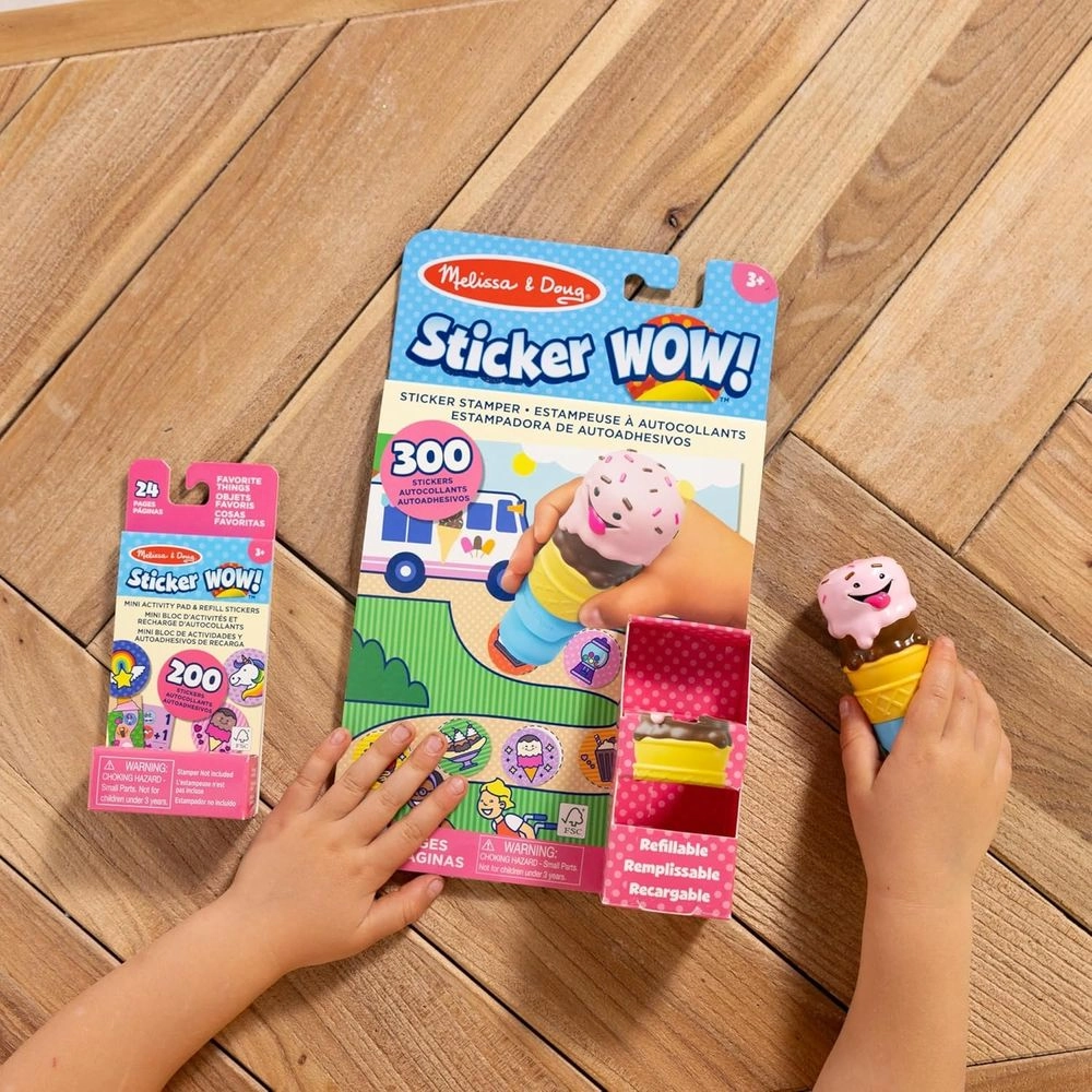 Ice Cream Activity Sticker Book Sticker Stamper 300 pcs