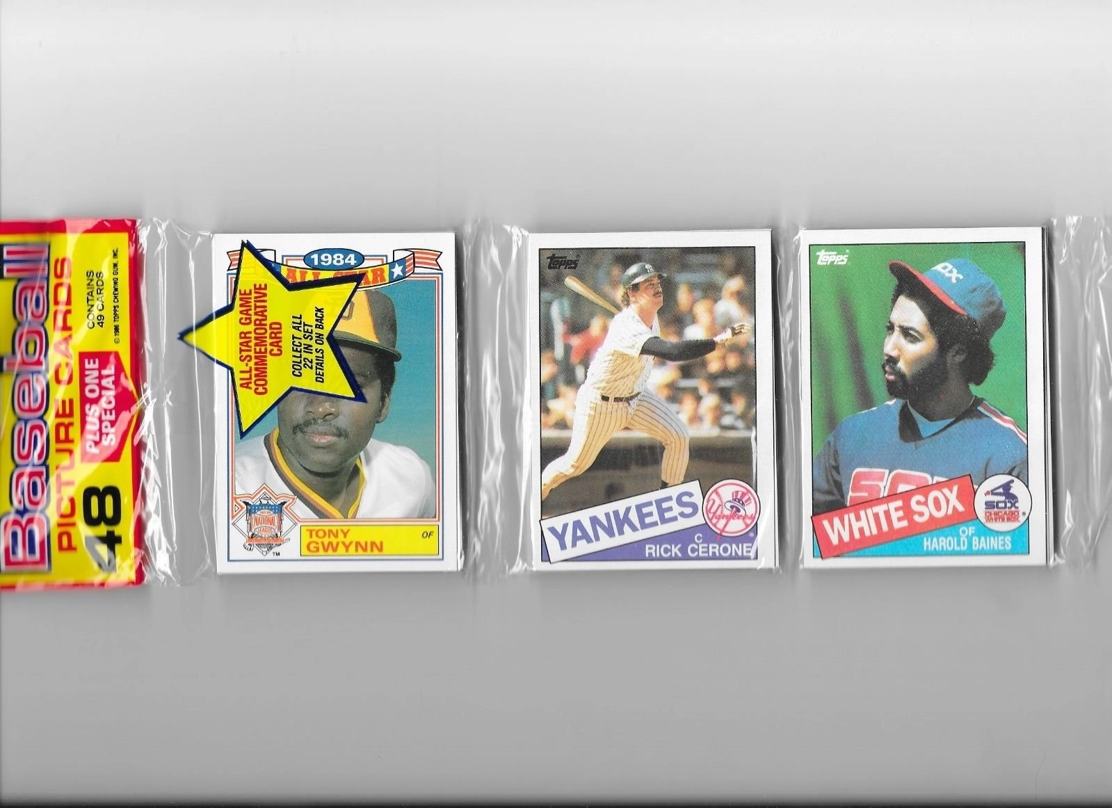 Topps 1985 Baseball Rack Pack - 48 Cards