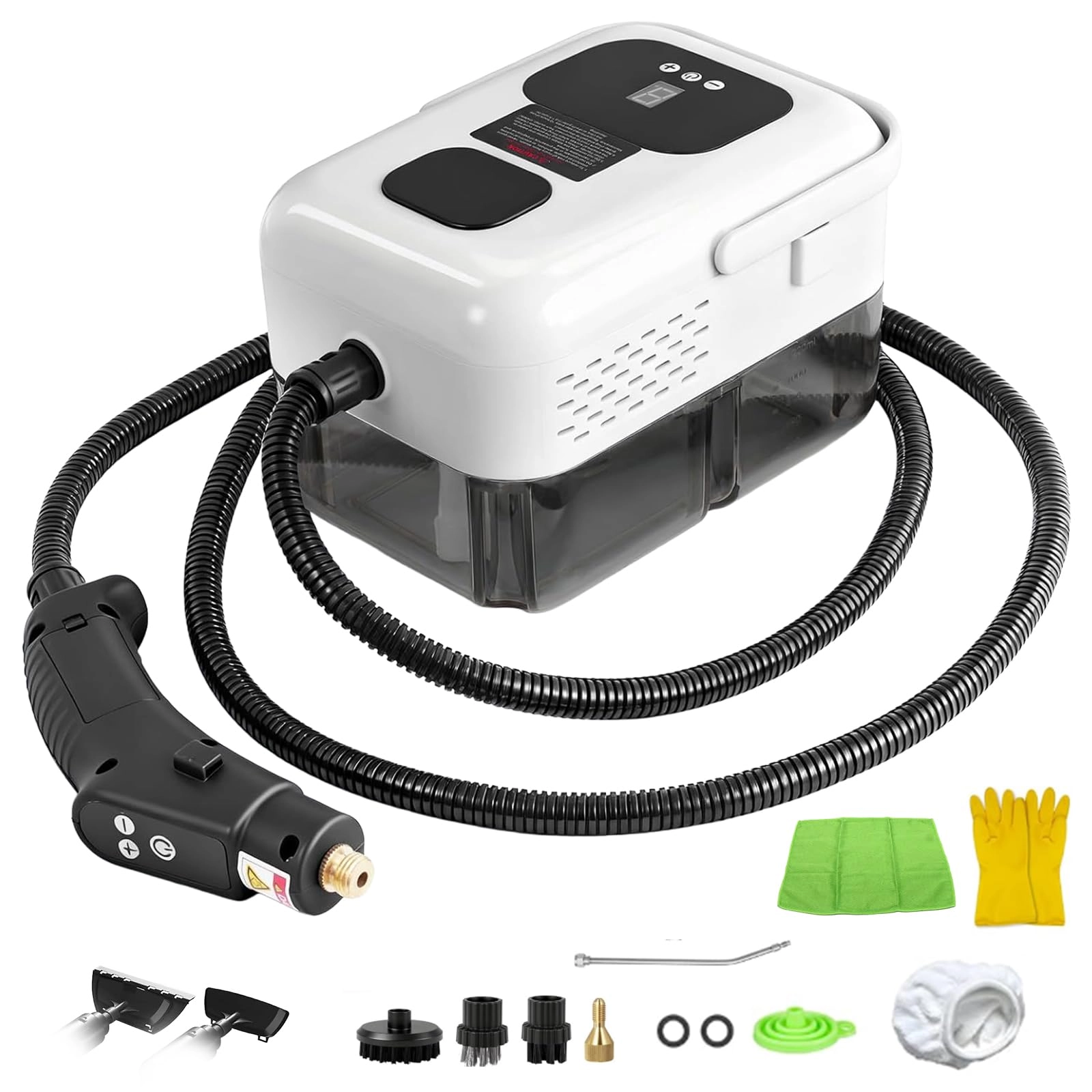 WoskjXas Portable Steam Cleaner - 3.0 bar 1.2 L