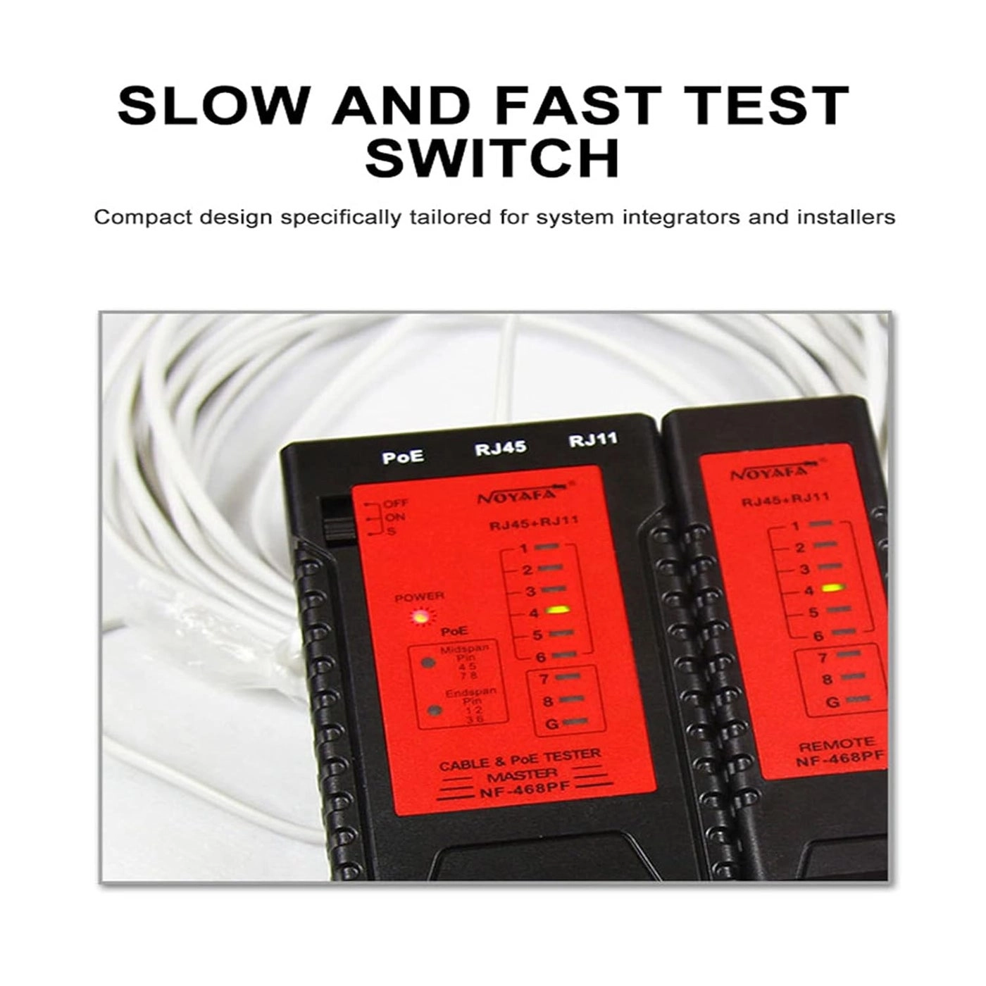 Cable Continuity Tester - RJ45 RJ11 continuity POE