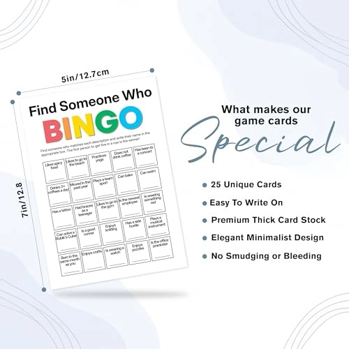 Office Bingo Cards - Adult 25