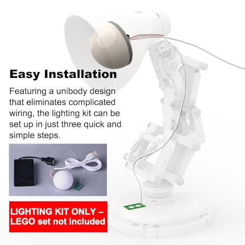 Building Block Light Kit - 3 Colors Dimmable LEDs 43-inch USB Cable