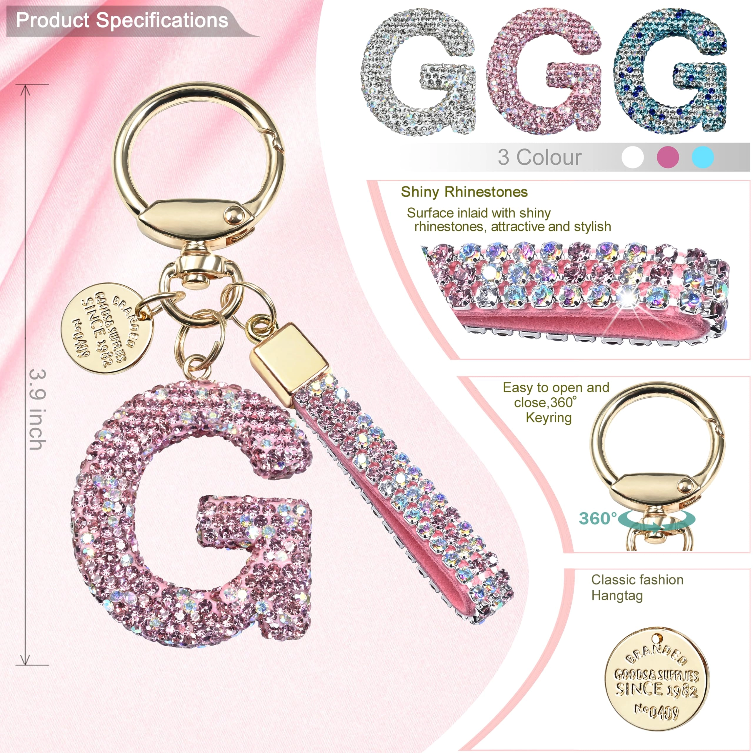 Initial Letter Keychain - Letter
