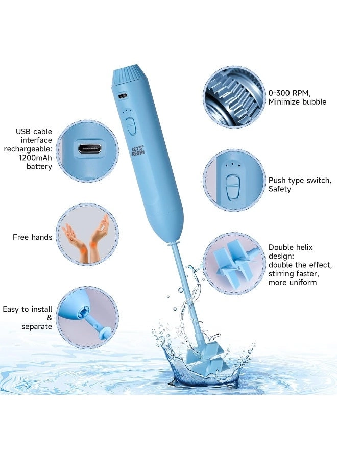 Resin Mixer Electric - Rechargeable 1199mAh battery 299RPM