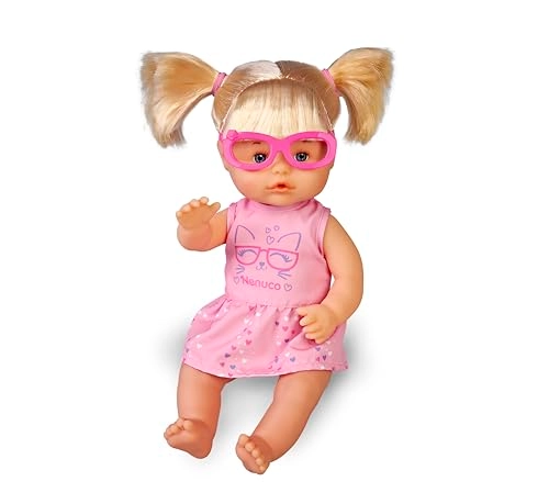 Baby Doll - Glasses Blonde hair 3 Colour Patches Ages 2+