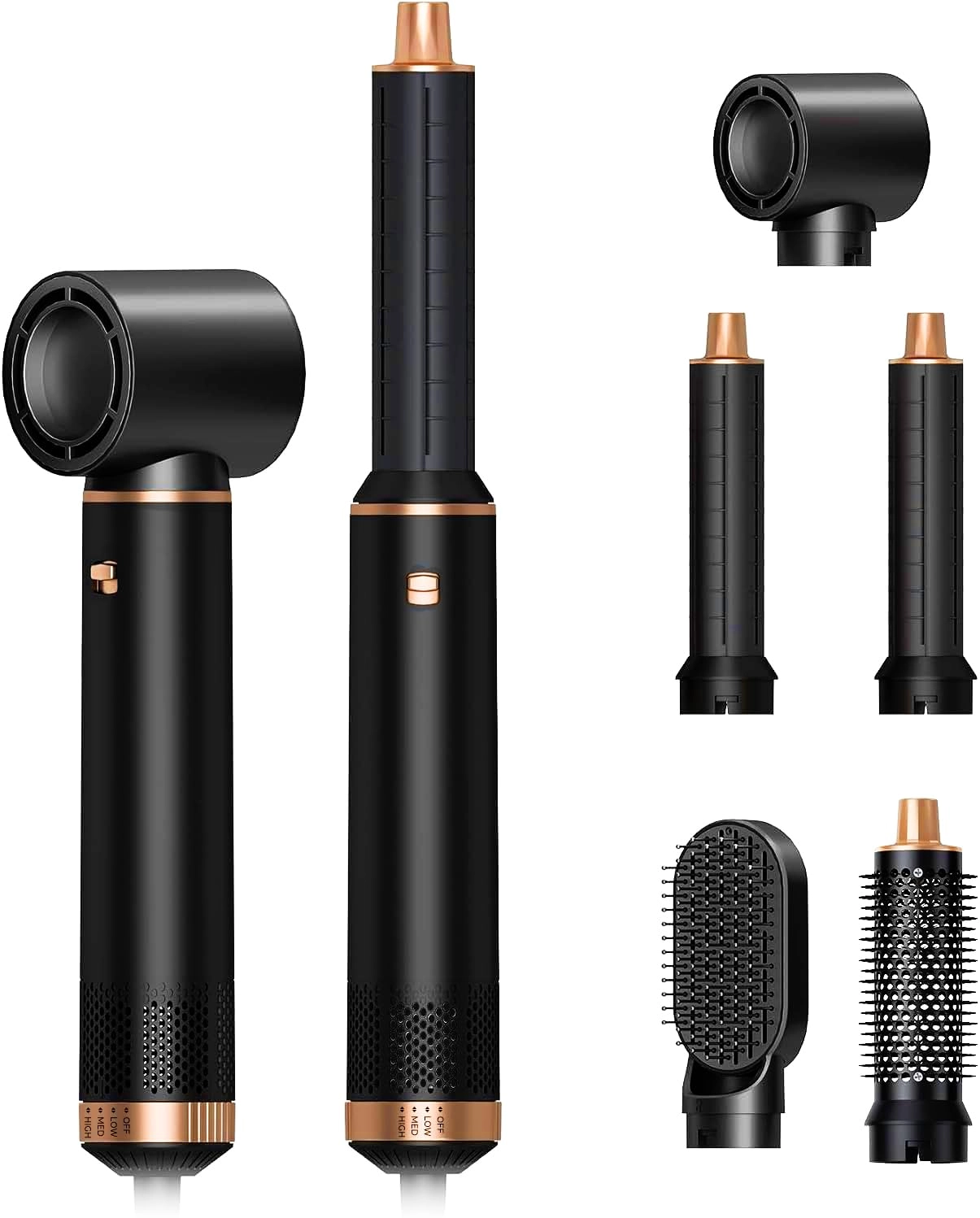 Guangzhou Welltop Intelligent Appliance Co., Ltd 5 in 1 Hair Styler & Hot Air Brush - 800W Grey