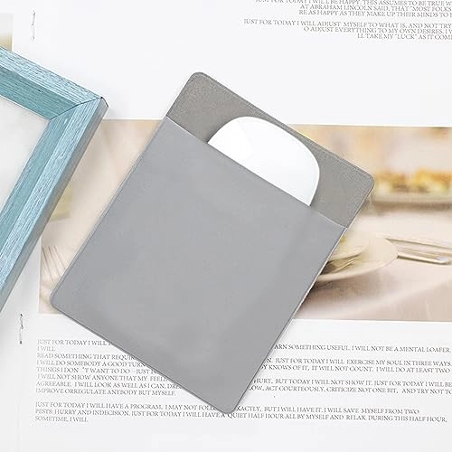 Laptop Mouse Storage Bag - Reusable Adhesive Grey
