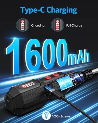 Cordless Screwdriver - 1600mAh