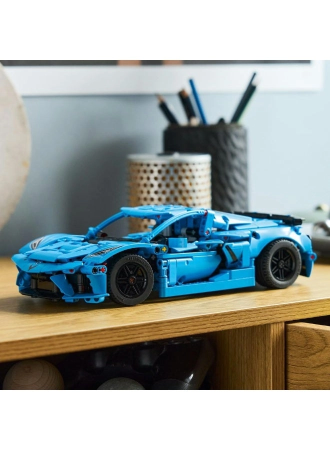 Technic Chevrolet Corvette Stingray (42217) - Blue Race Car Moving 8-Cylinder Engine