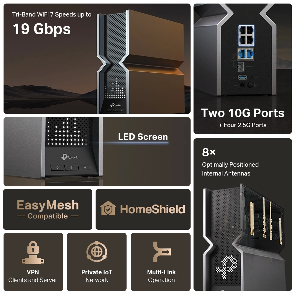 Archer BE805 - 19000 Mbps Wi-Fi 7