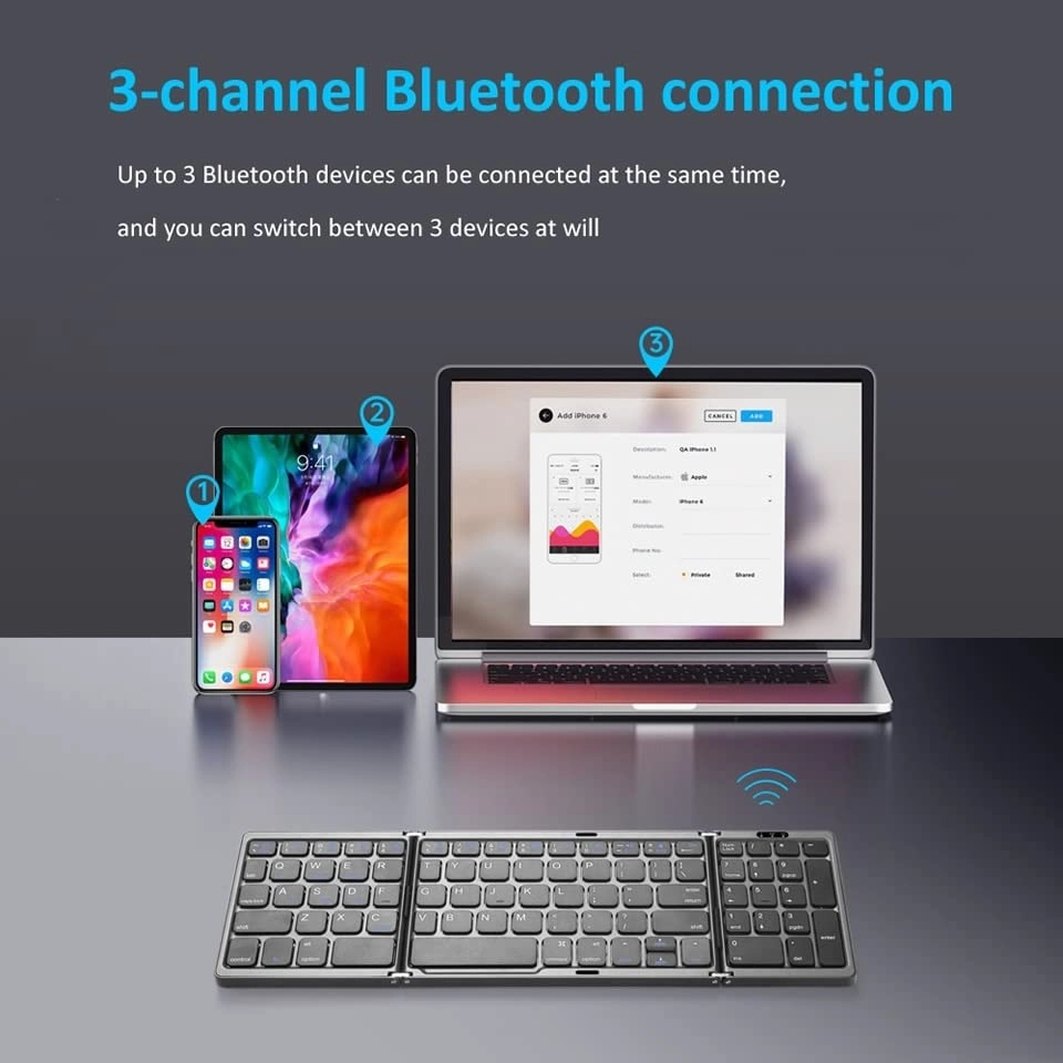 Foldable Bluetooth Keyboard