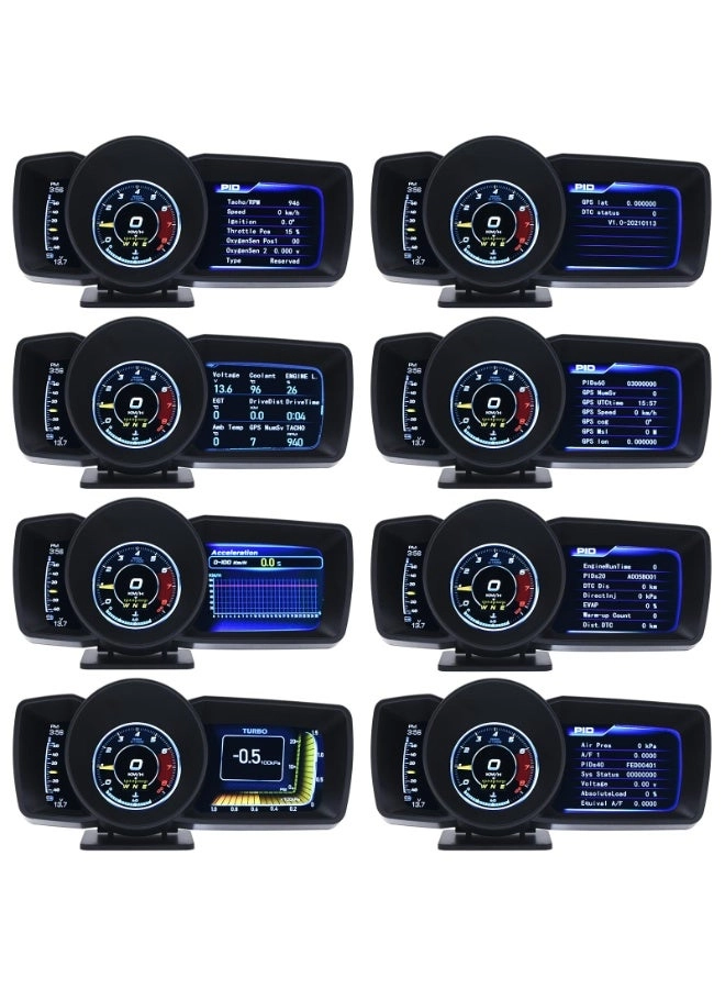 A600 - OBD2+GPS Dual System 3 LCD Screens