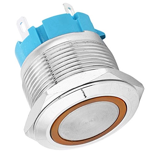 4 Pin Self-Locking Push Button Switch - IP65 Stainless steel - 2 pcs