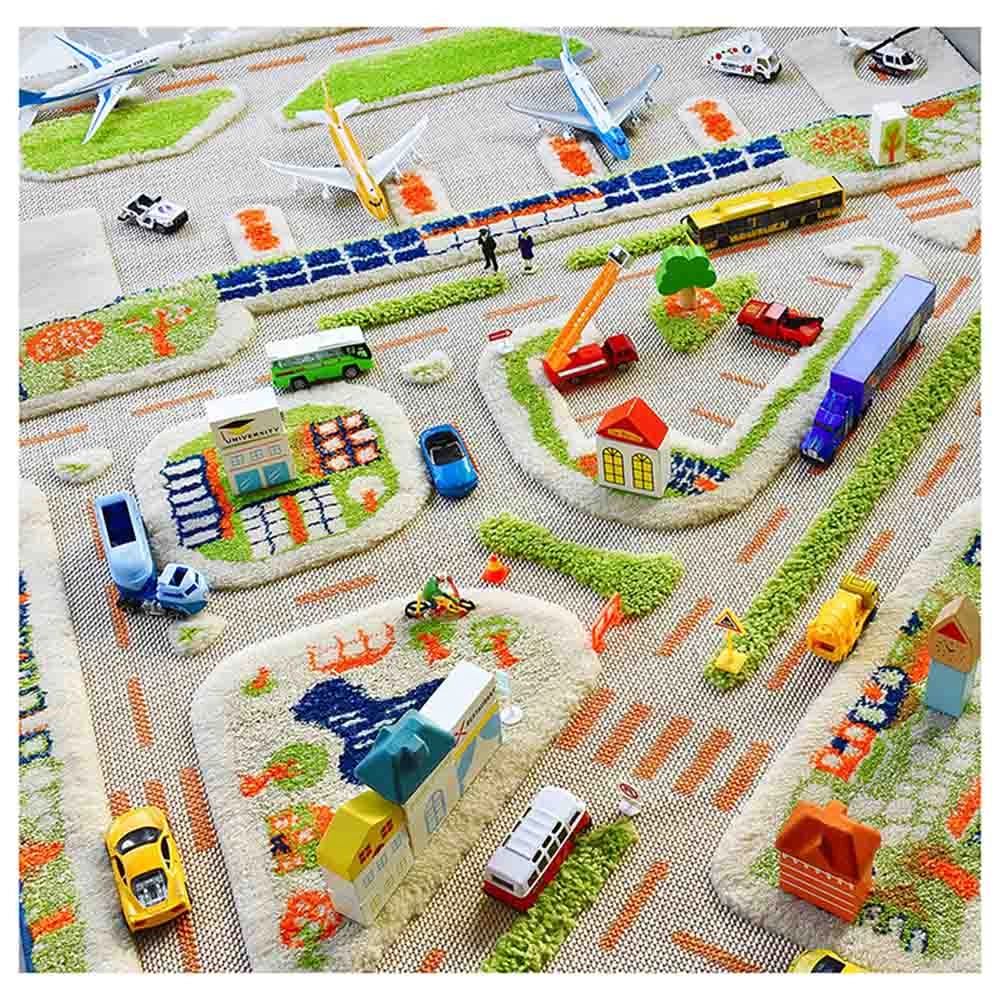 Mini City Design Educational 3D Carpet Playmat - 3D 100 x 150 cm