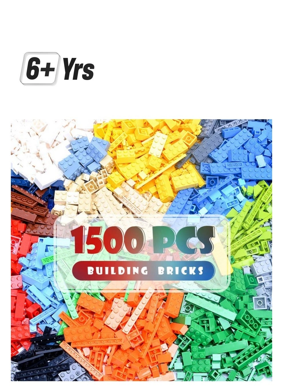 Lekebaby Building Bricks - Classic 1500 pcs