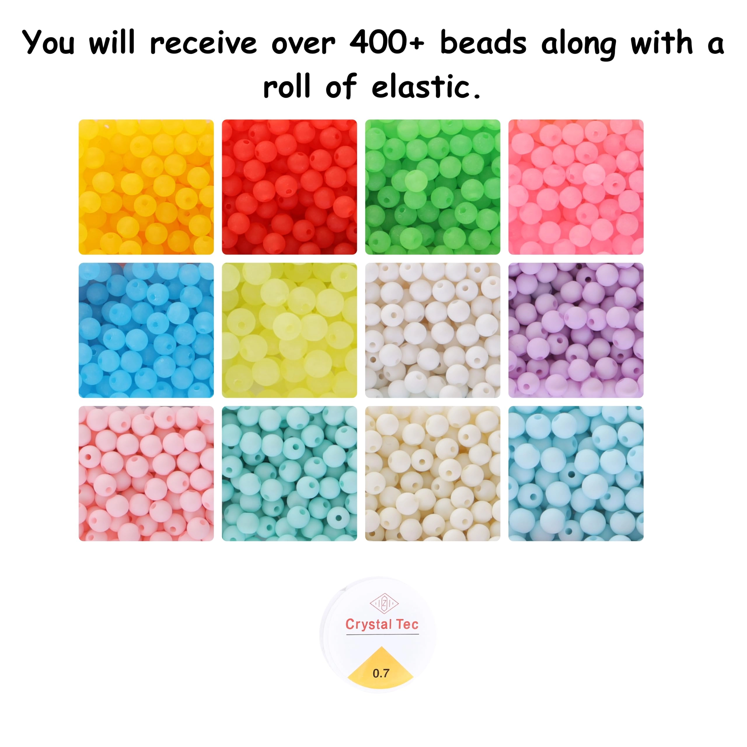 Bracelet Making Kit - 12 Types 10m Elastic Thread