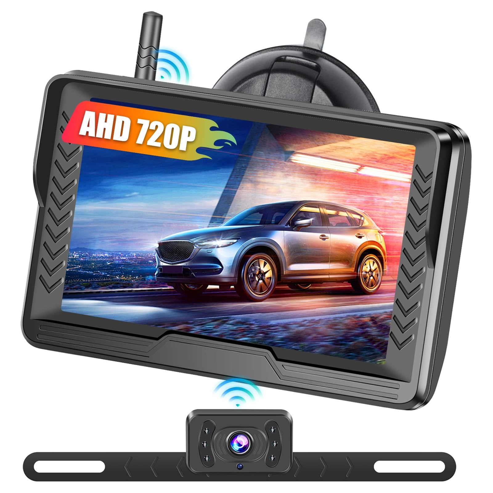 AHD Wireless Rear View Camera IPS-Monitor - Night Vision 720P