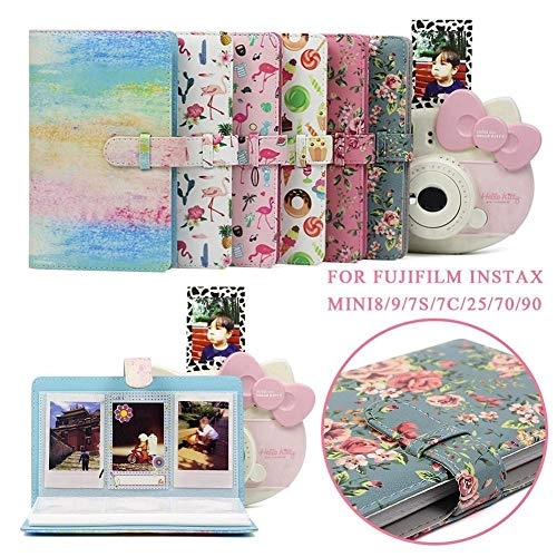 96 Pockets PU Leather Instant Photo Album - 18.5x11.5x1.5cm for Polaroid mini series 3 inch photos ( Instax mini8/9/7s/7C/25/70/90 ) mini3 inch photo album