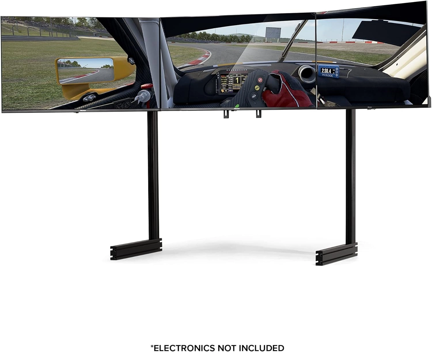 Elite Freestanding Complete Triple Monitor Stand
