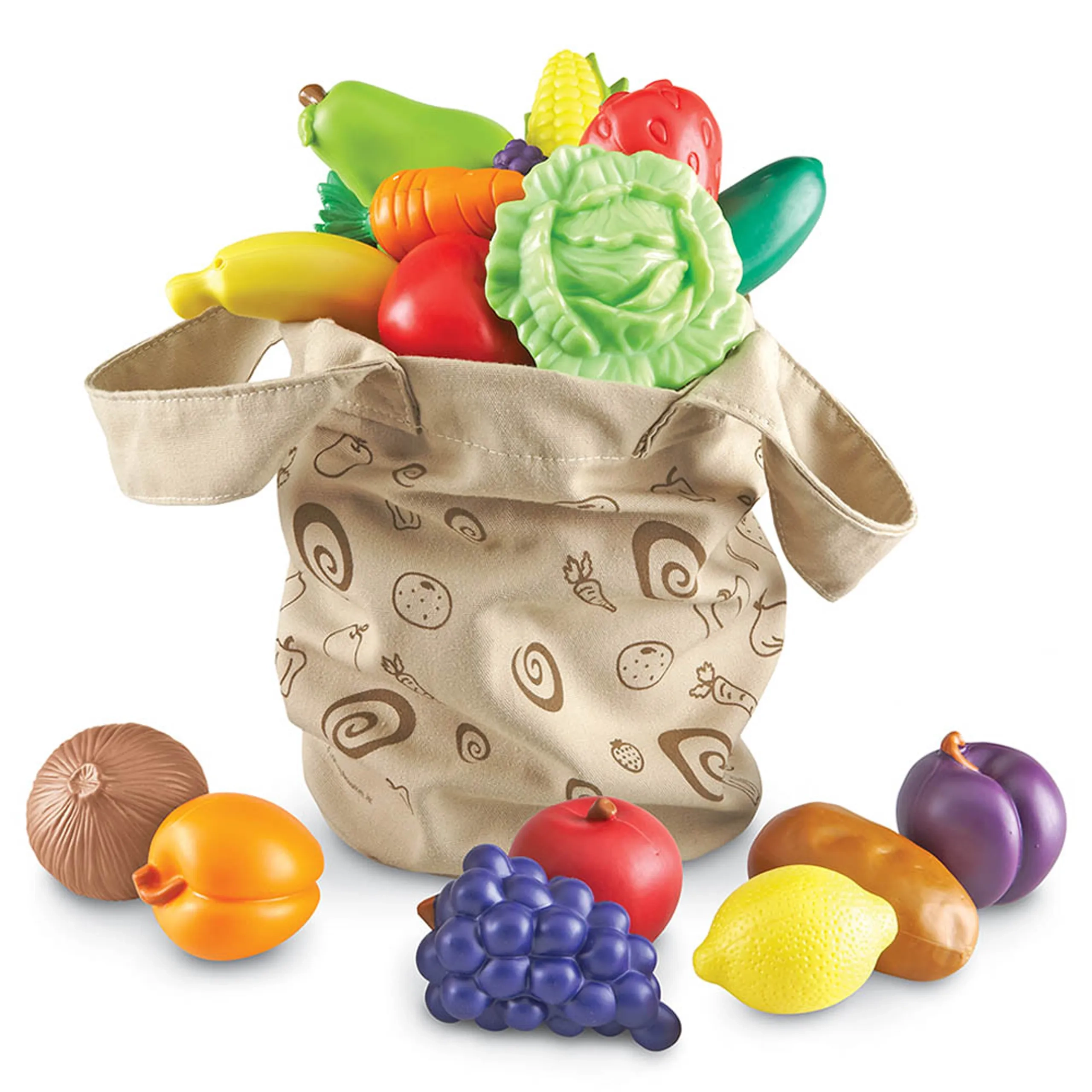 Fresh Picked Fruit & Veggie Tote - Suitable for 18 months and above 17 pieces
