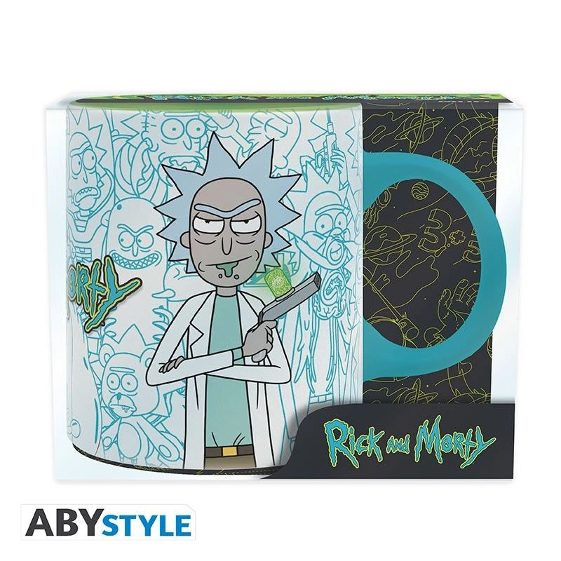 Rick And Morty Reusable Cup - Green Portal Dive And Fall - 320 ml