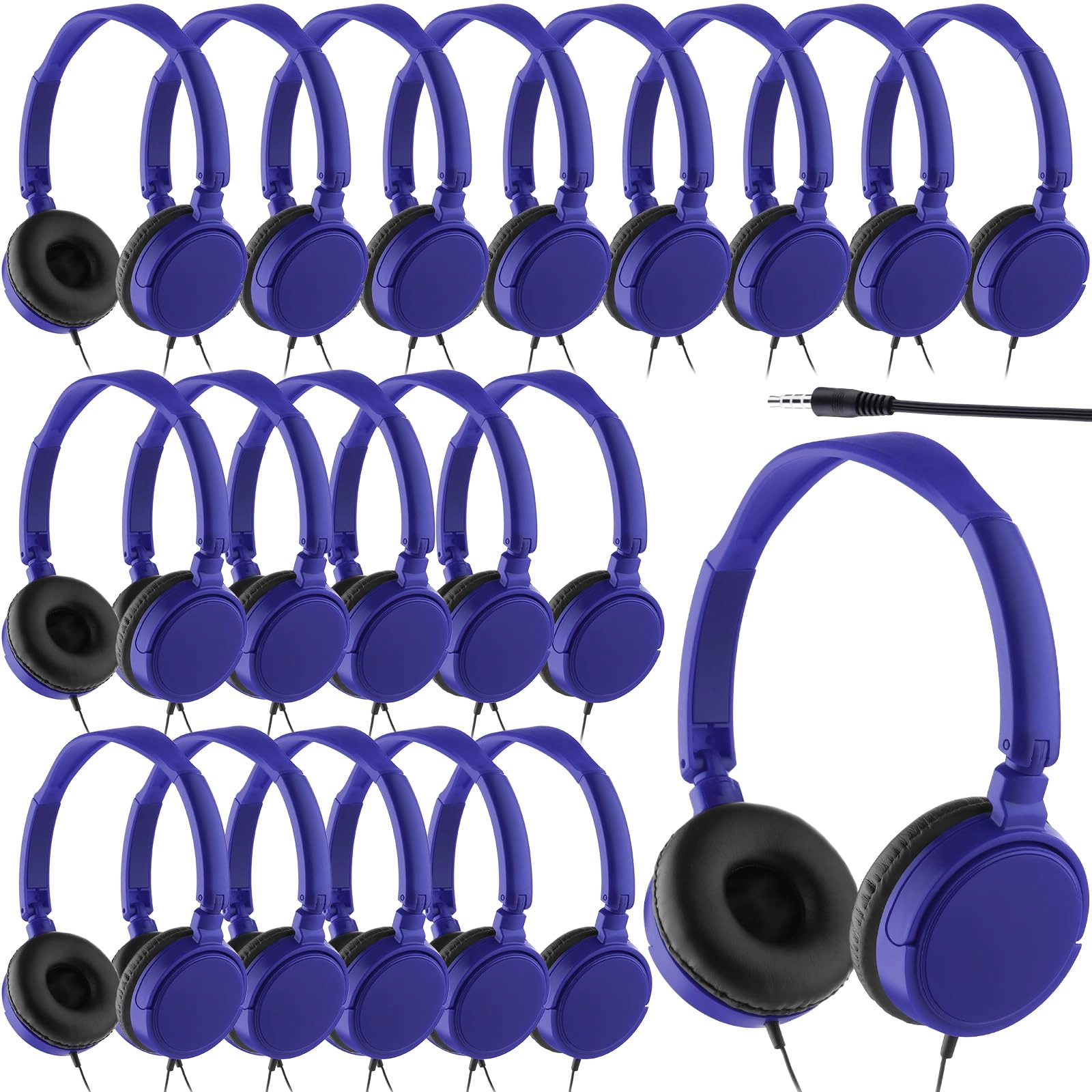 6 Pack Classroom Headphones Wired Headphone
