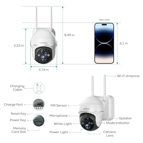 Security Camera Wireless Outdoor 1440p
