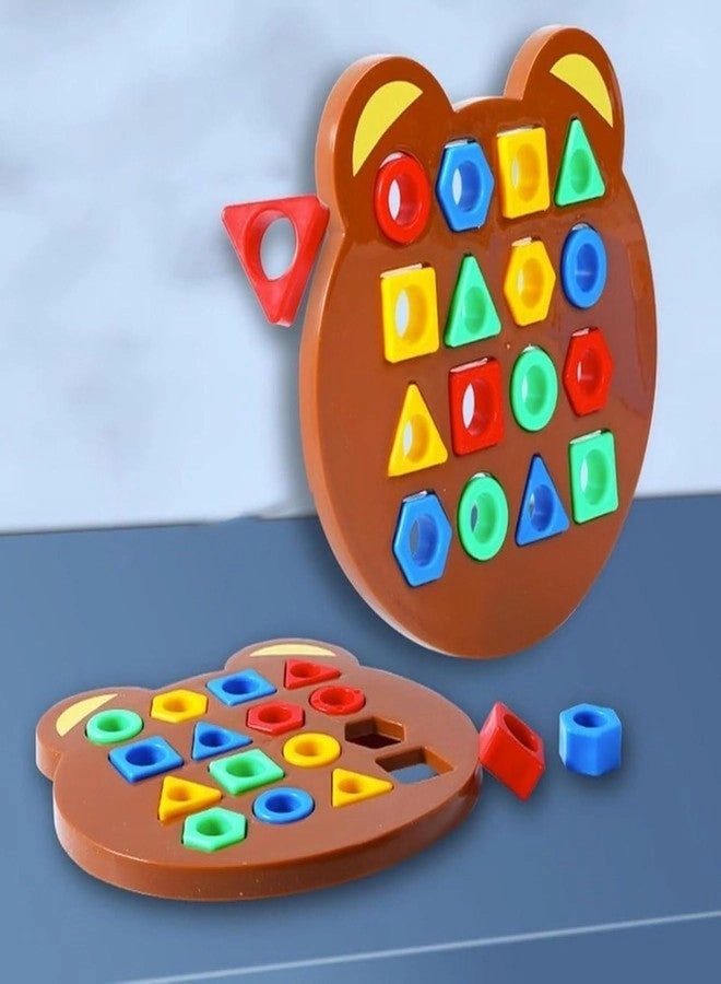 Geometric Shape and Color Matching Puzzle Board Game