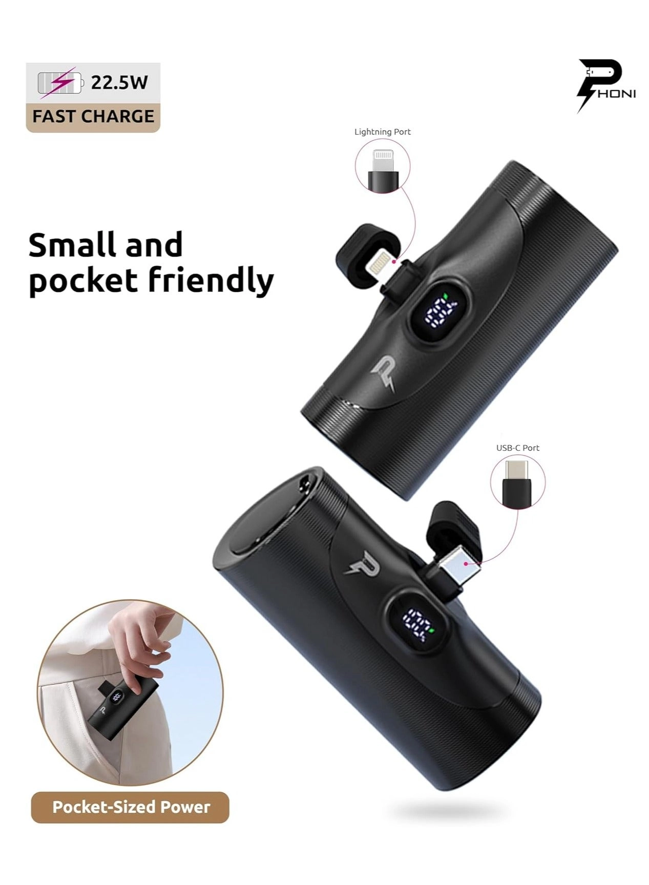 4-in-1 Power Bank Station - 5000mAh 30 Watt 4