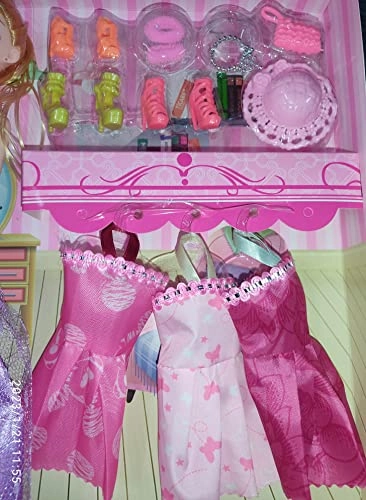 Fashion Doll - Plastic Multicolor Wardrobe Accessories