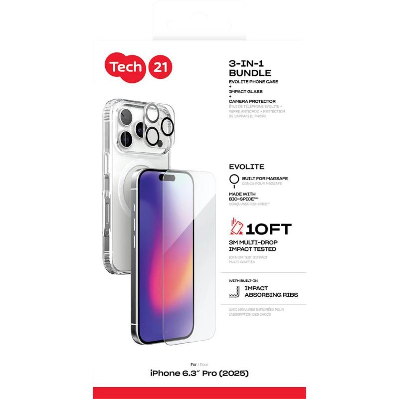 Evo + Impact Glass + Camera Lens Protector - MagSafe Clear for iPhone Air