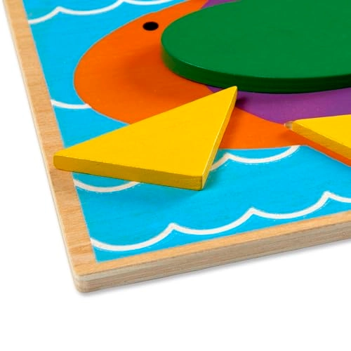 Wooden Pattern Blocks - 3+ 30 pieces