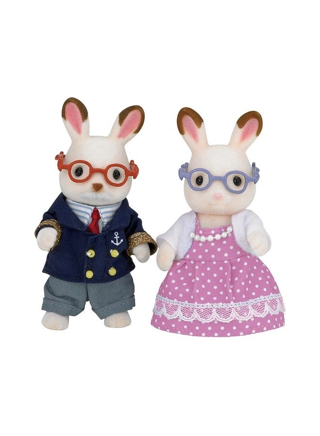Calico Critters Hopscotch Rabbit Grandparents - George + Patricia 2 pcs