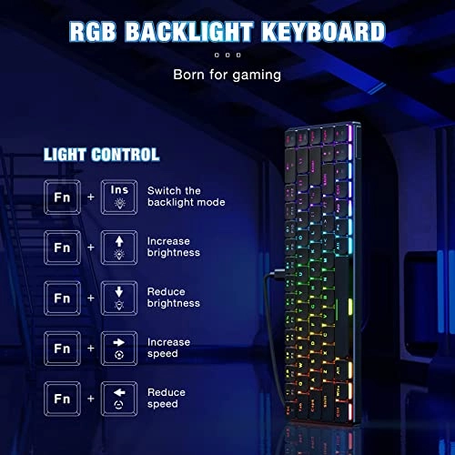 Wireless RGB Mechanical Keyboard - Wired/Wireless