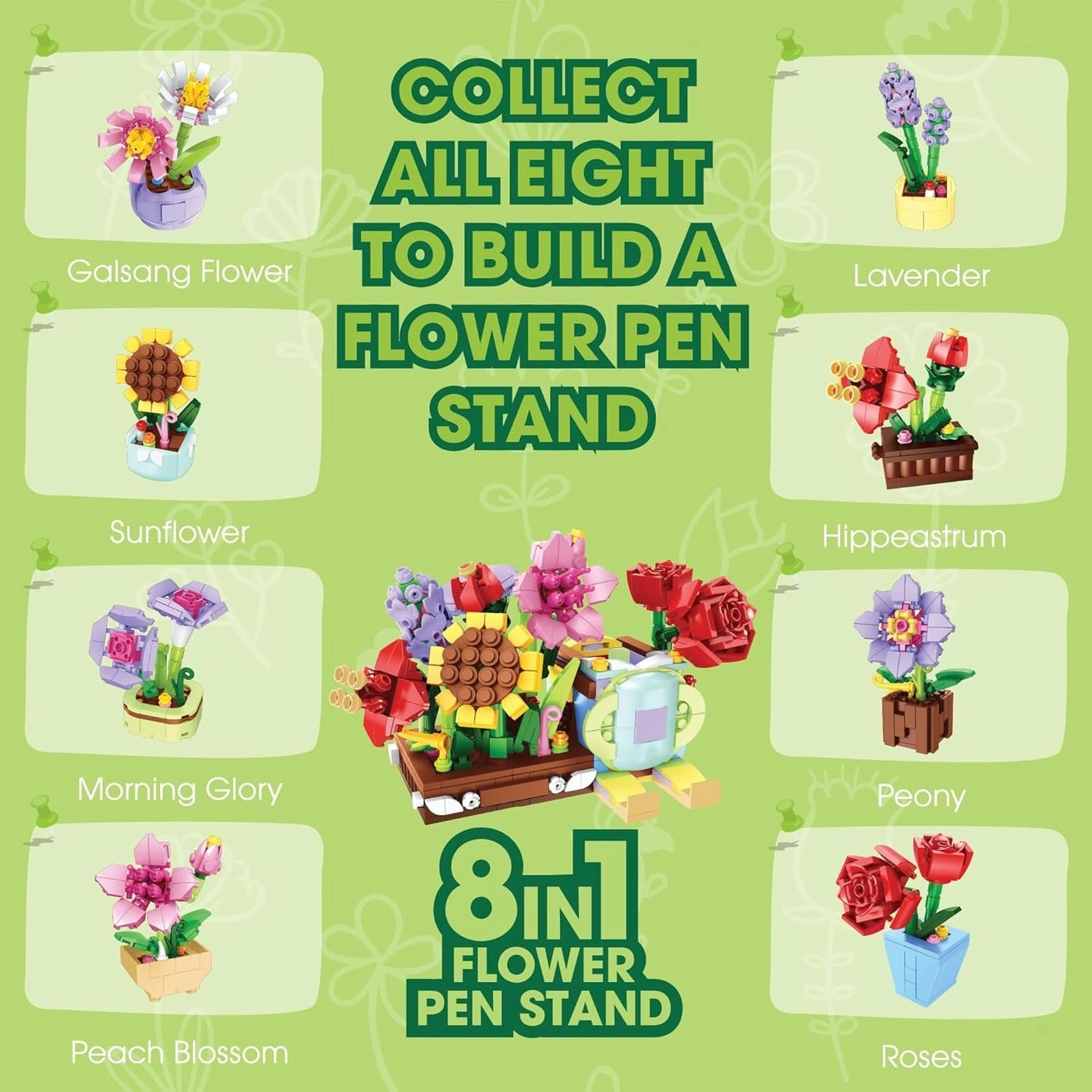 8-in-1 Flowers - Galsang Flower 85pcs