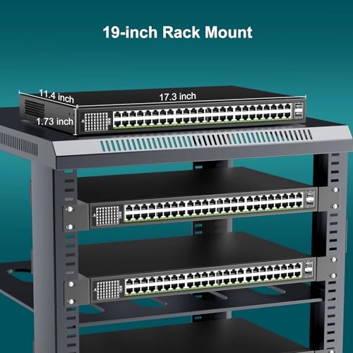 50 Port | 48xPoE+400W | 2xUPLink 48-ports