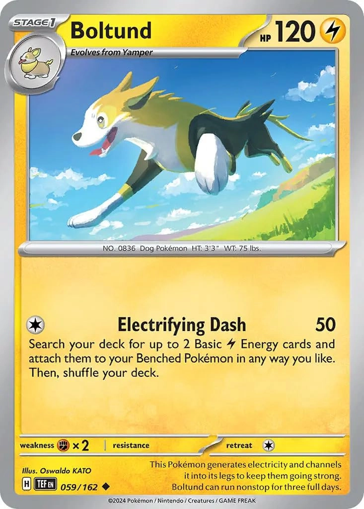 Pokémon Boltund 059/162 - 1pcs