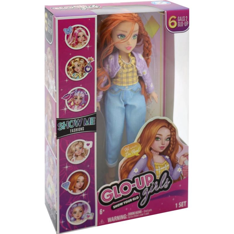 GLO-UP girls Rose Doll - Plastic Ages 4+