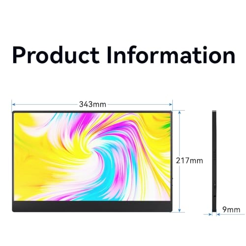 Portable Monitor - 15 Inches Fhd