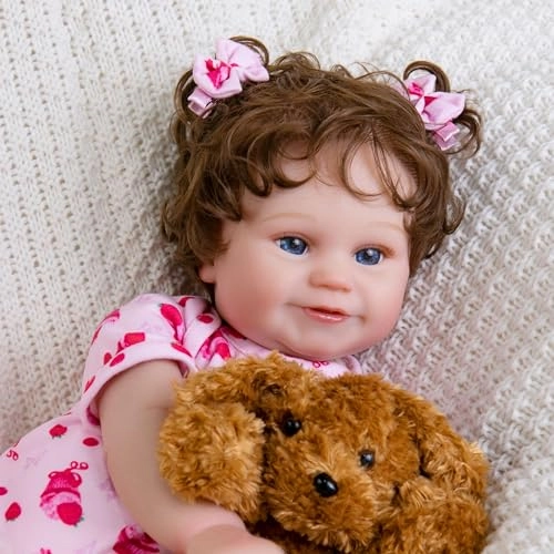 Emilia Reborn Baby Doll - 20-Inch Cloth Body Ages 3+ Bundle