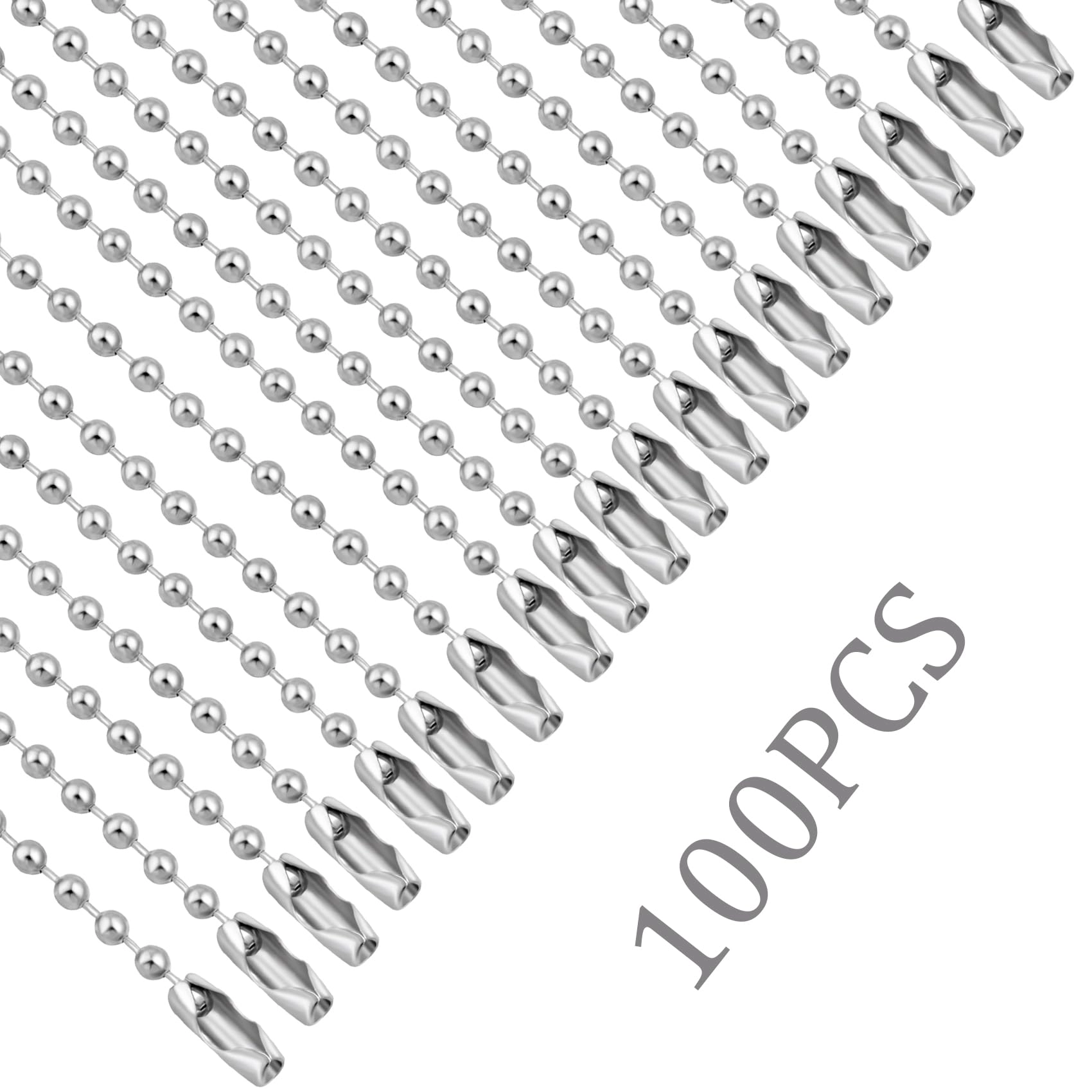 Ball Beads Chains - 20Pcs Purple 4 Inch