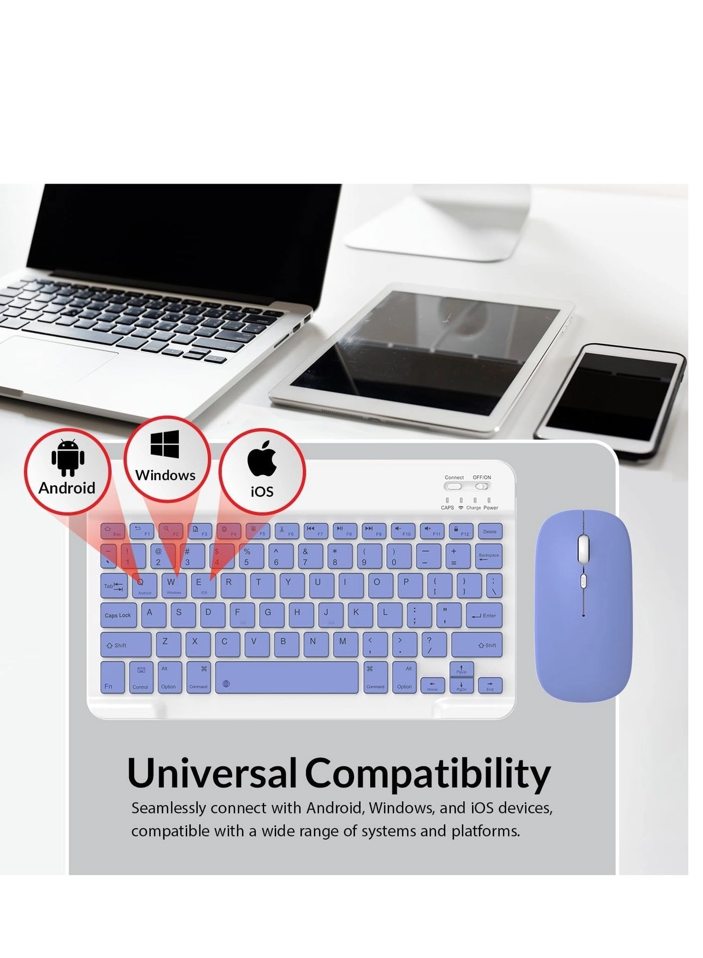 Bluetooth Keyboard and Mouse Combo