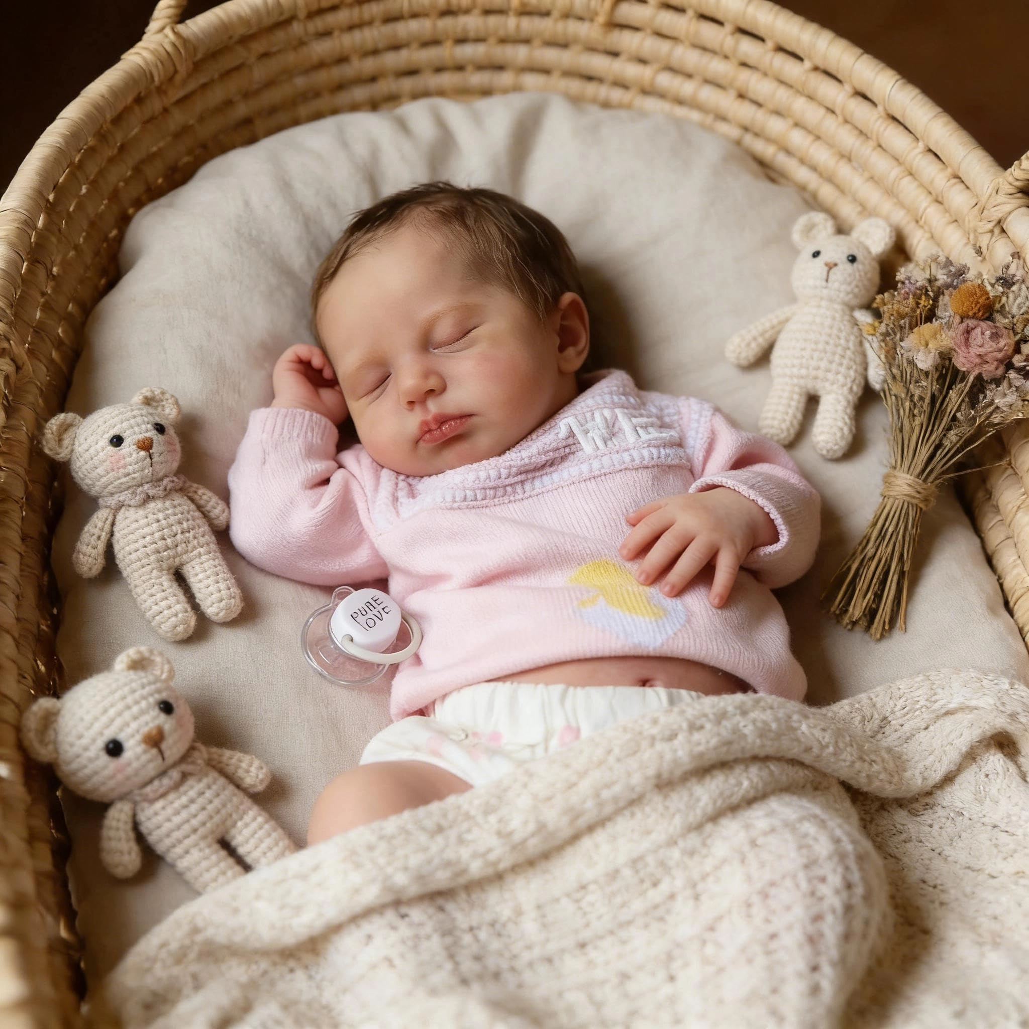 Reborn Baby Doll - 20 inch Silicone Full Body Girl Ages 3+