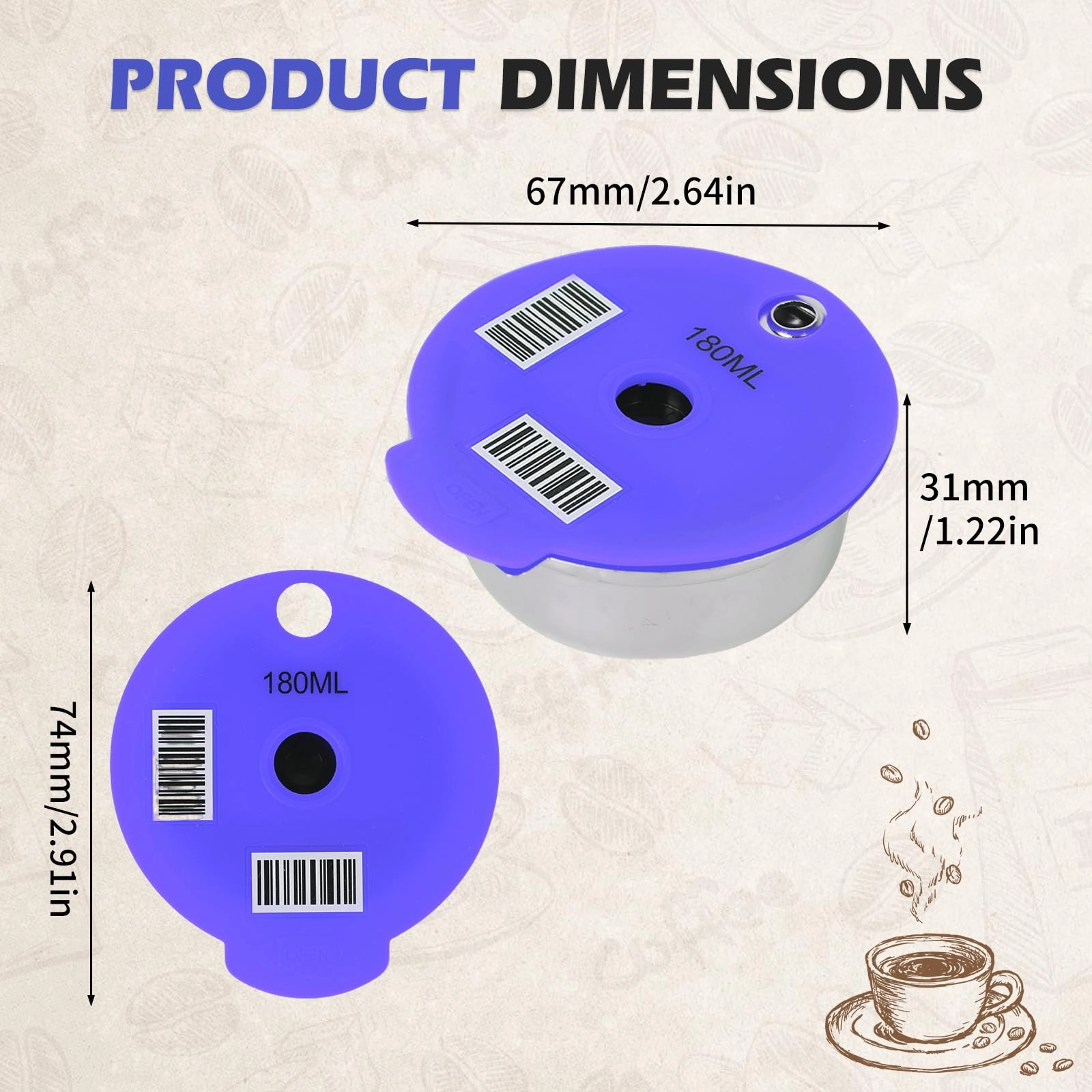 Reusable Coffee Pods - 220ml
