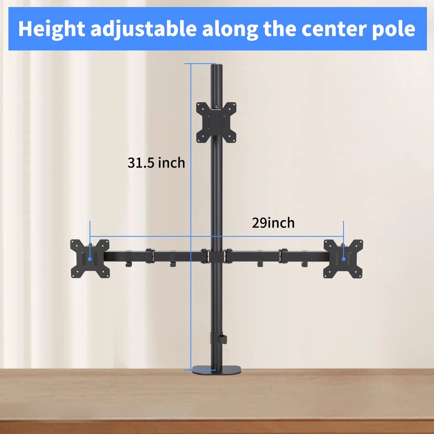 Triple Monitor Mount - 3 17-27 inch