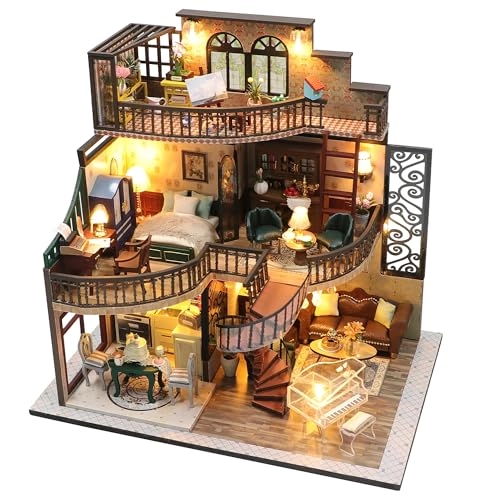 DIY Miniature House Kit - Vintage Coffee Shop
