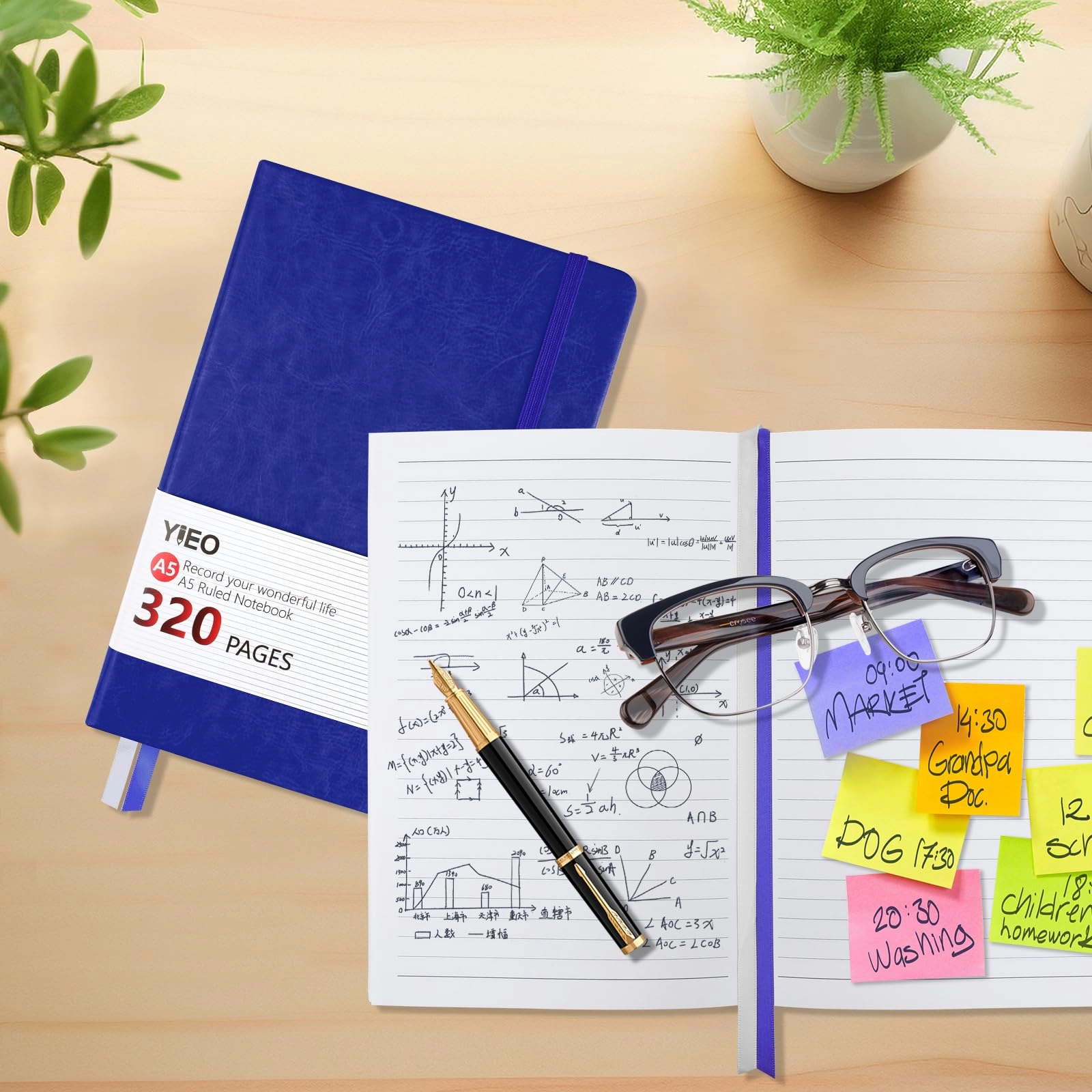 Notebook A5 Hardcover - Lined 160 Sheets